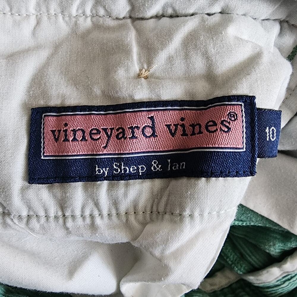 Vineyard Vines by Shep & Ian Green Courdroy Embroidered Whales Size 10 - Picture 6 of 7